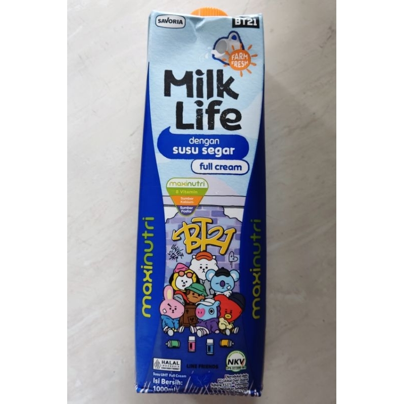 

surabaya gosend susu uht milk life 1L 1 liter