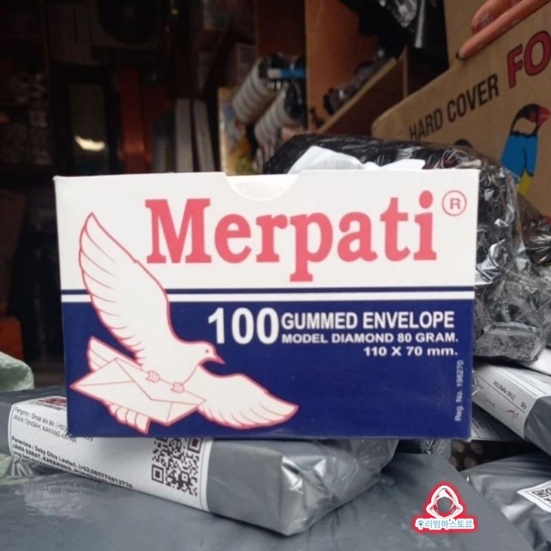 

Amplop merpati KECIL isi 100/Amplop Diamond 110×70mm