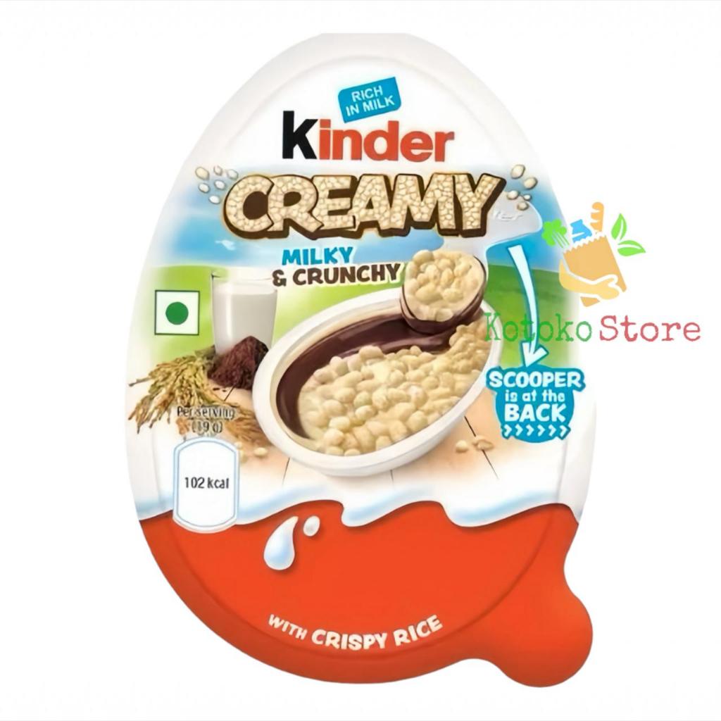 

Kinder Creamy Milky & Crunchy with Crispy Rice / Kinder Creamy Coklat Krim Susu 19gr