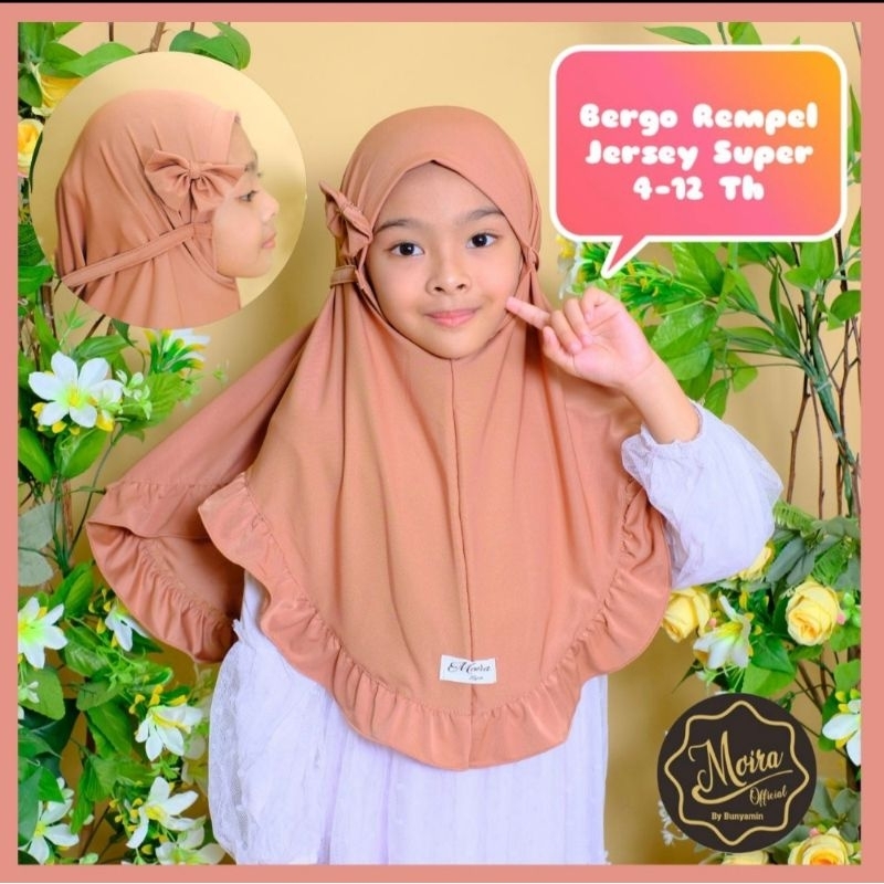 106 JILBAB SIRIA ANAK AL FAEZYA REMPEL JERSEY SUPER/HIJAB AF ALFAEZYA ORI BY BUNYAMIN