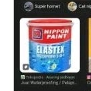Nippon paint elastex waterproofing cat pelapis anti bocor 1kg NP YO 1149D golden dome Bagus