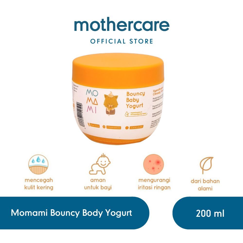 Momami Baby Bouncy Baby Yogurt - Lotion & Cream Bayi (200 mL)