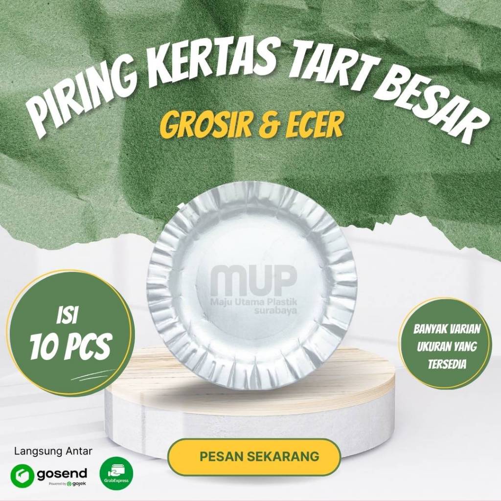 Piring Kertas Kue Tart Besar //TOKO MAJU UTAMA PLASTIK