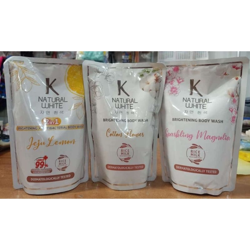 ( Grosir 1x 400ml ) sabun cair JUMBO K NATURAL sabun mandi cair 400ml