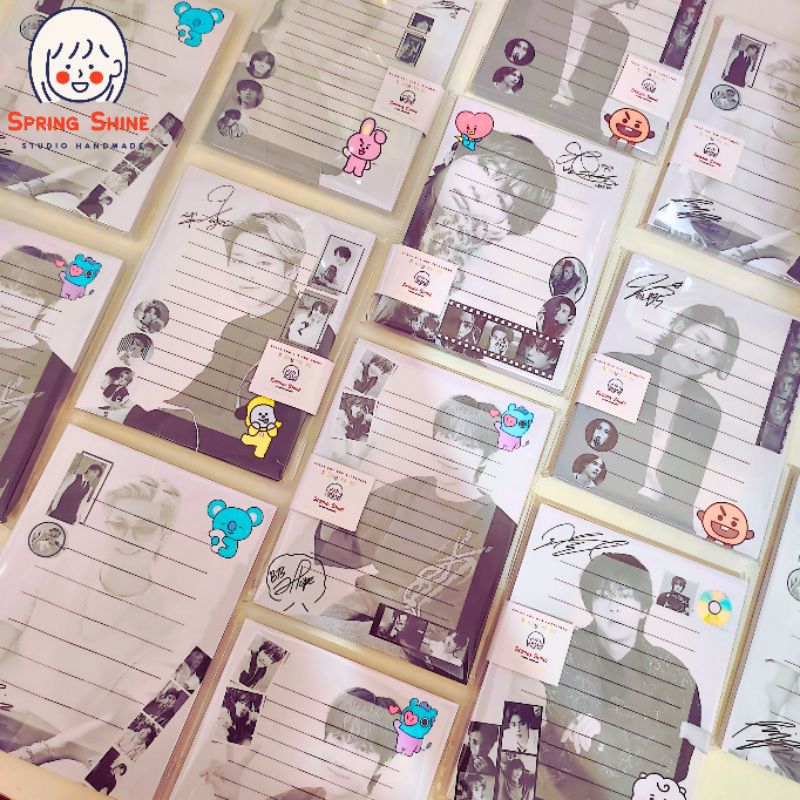 

(SPRINGSHINE) 50 lembar SERIES BTS memo Notepad