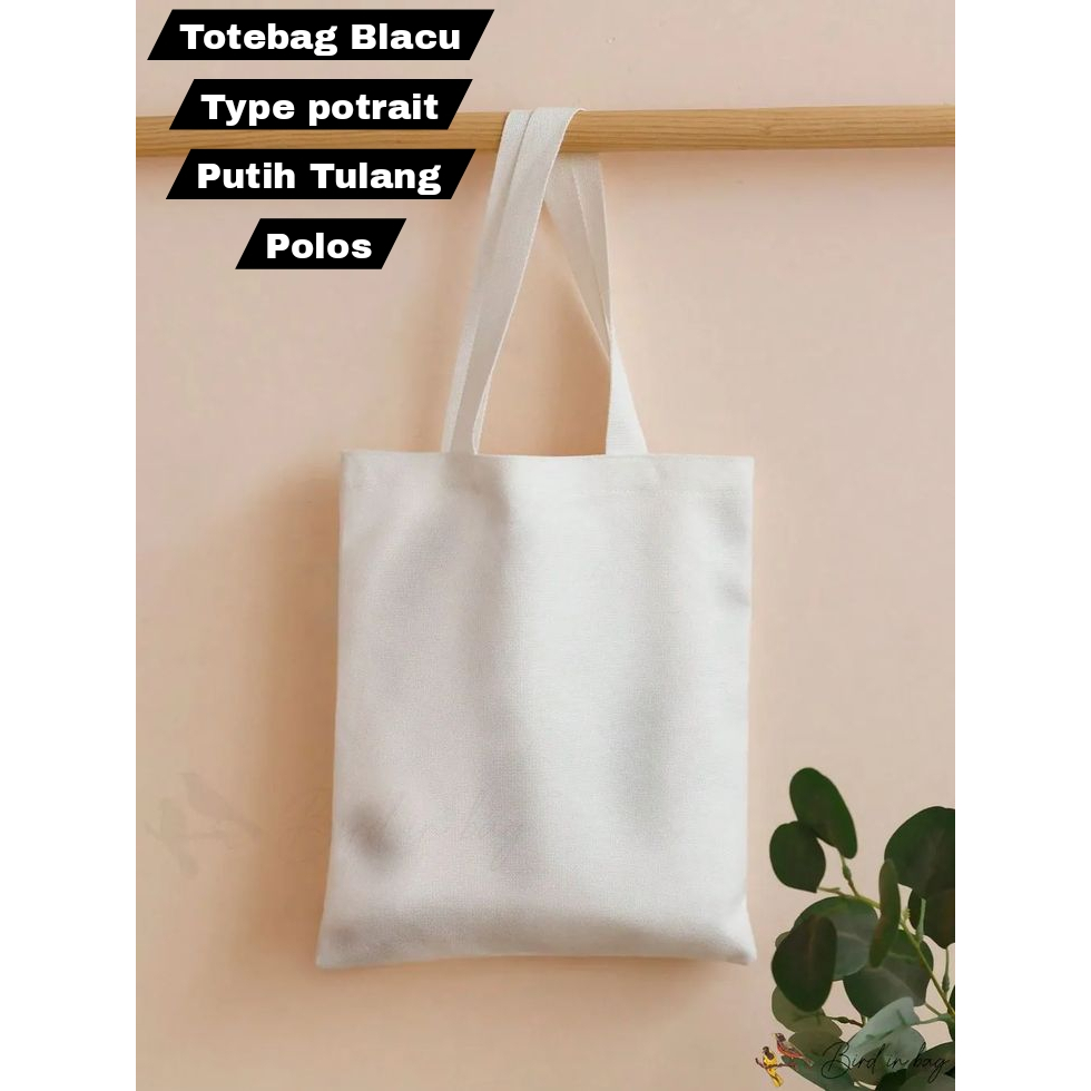 Totebag Blacu putih Tas Bag Blacu Polos Termurah