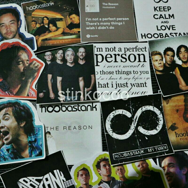 

[15PCS] STICKER HOOBASTANK ISI 15 STICKER