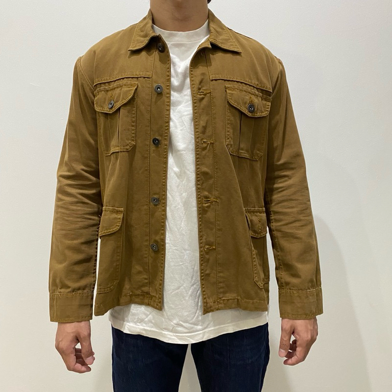 Trucker Jacket Coklat Brown Save My Monday Size M