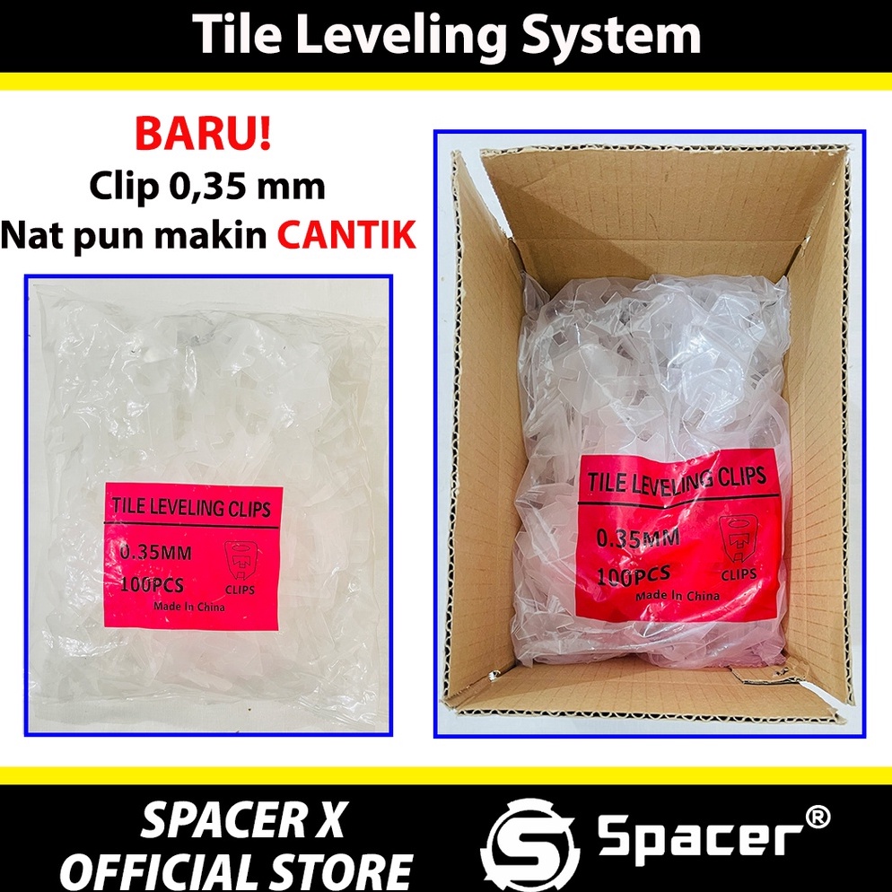 Viral 35 mm 5 mm Clip Tile Leveling System Alat Perata Nat Keramik Klip Nat Keramik