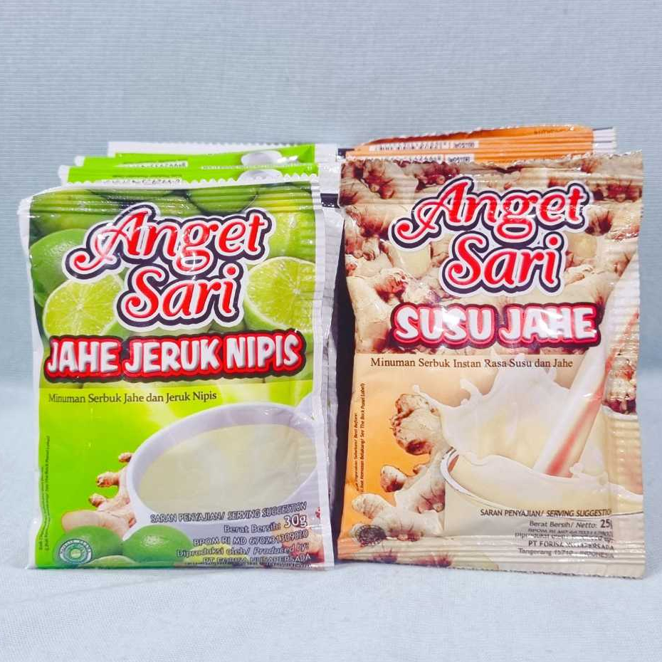 

Anget Sari Susu Jahe / Jahe Jeruk Nipis (1 Renteng isi 10 Pcs)