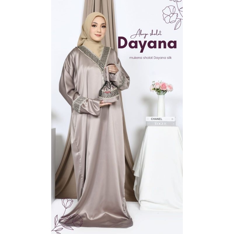 Mukena Abaya Sholat 354 - Dayana Abaya Sholat 354 Bahan Silk Velvet