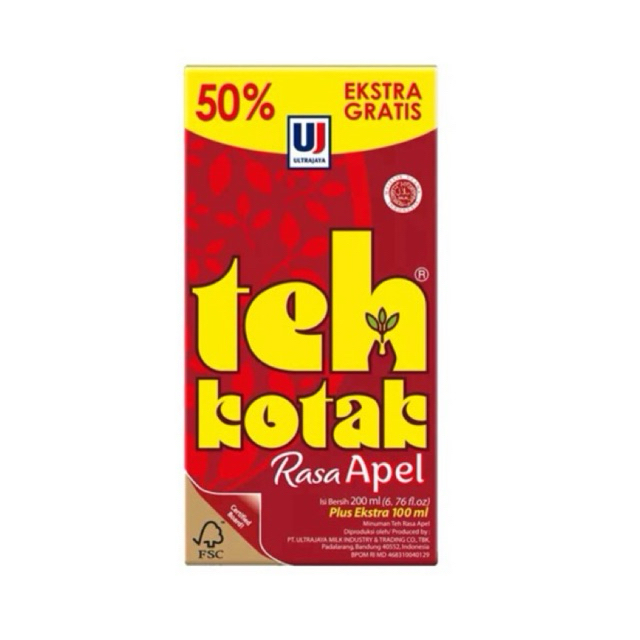 

[AYOBUY.ID] ULTRA TEH KOTAK APEL 300ml (1PCS)