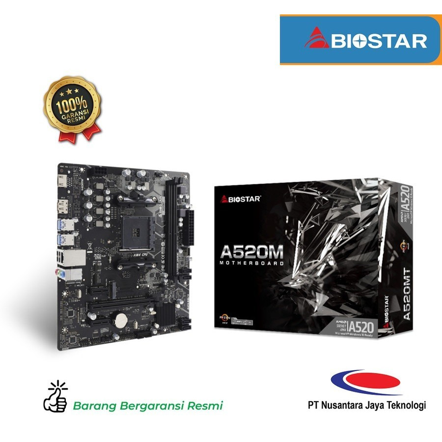 Motherboard Biostar A520M Micro ATX AMD AM4 DDR4