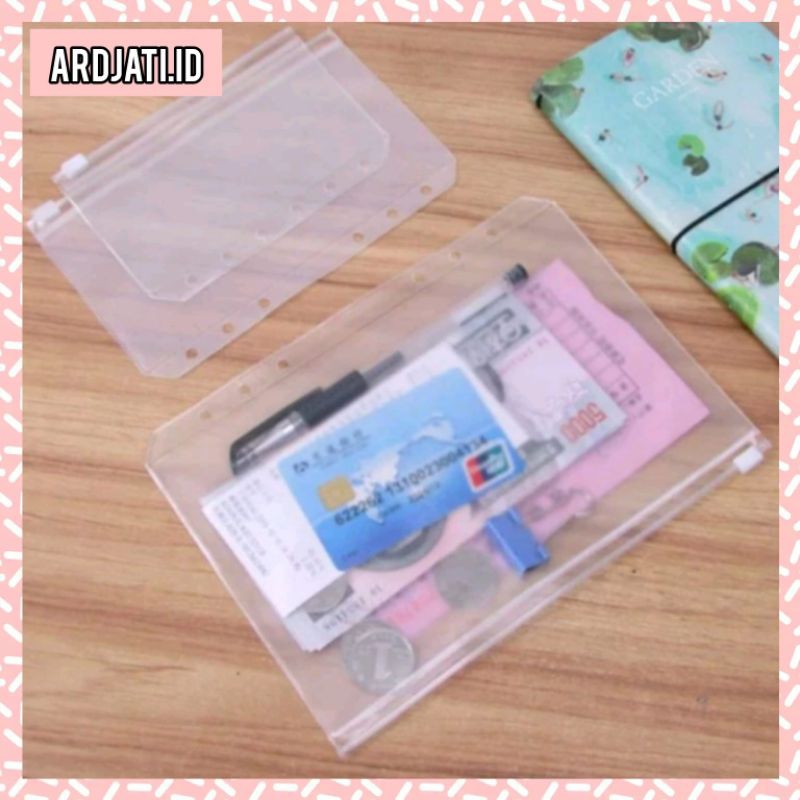 

Binder Cash Pouch Envelope A6 A5 PVC | Amplop Zipper transparan untuk cash envelope [BACA DESKRIPSI]