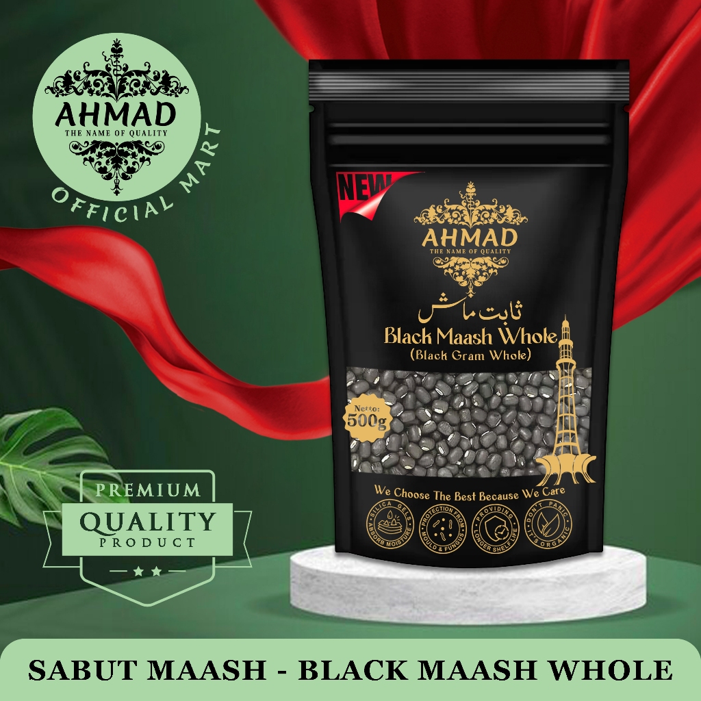 

AHMAD Sabut Maash – Urad Whole – Black Gram Whole