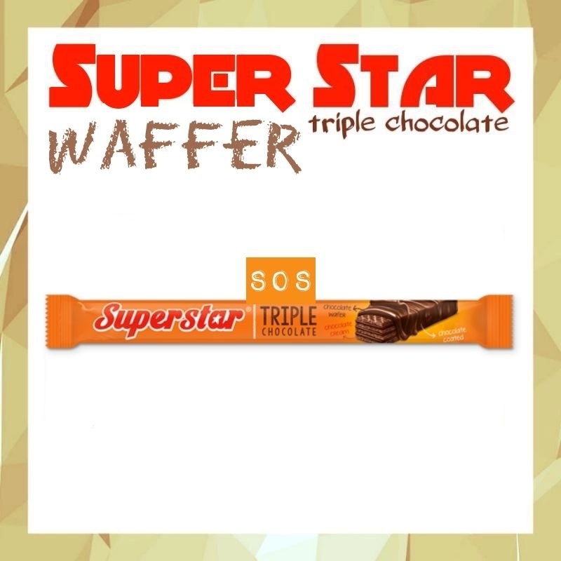 

Superstar waffer triple chocolate