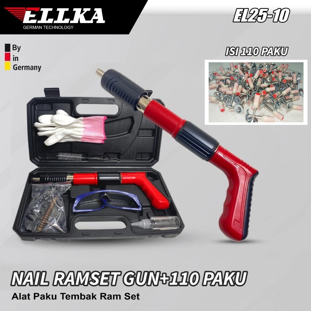 (ISI 110 PAKU) Alat paku tembak beton / Nail gun / nails guns rivet tool / mesin paku rivet / paku t