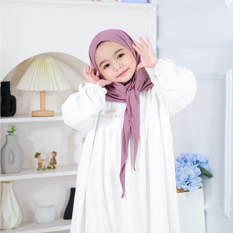Jilbab / Hijab Instan Anak Naura Jersey / Pashmina Instan Anak