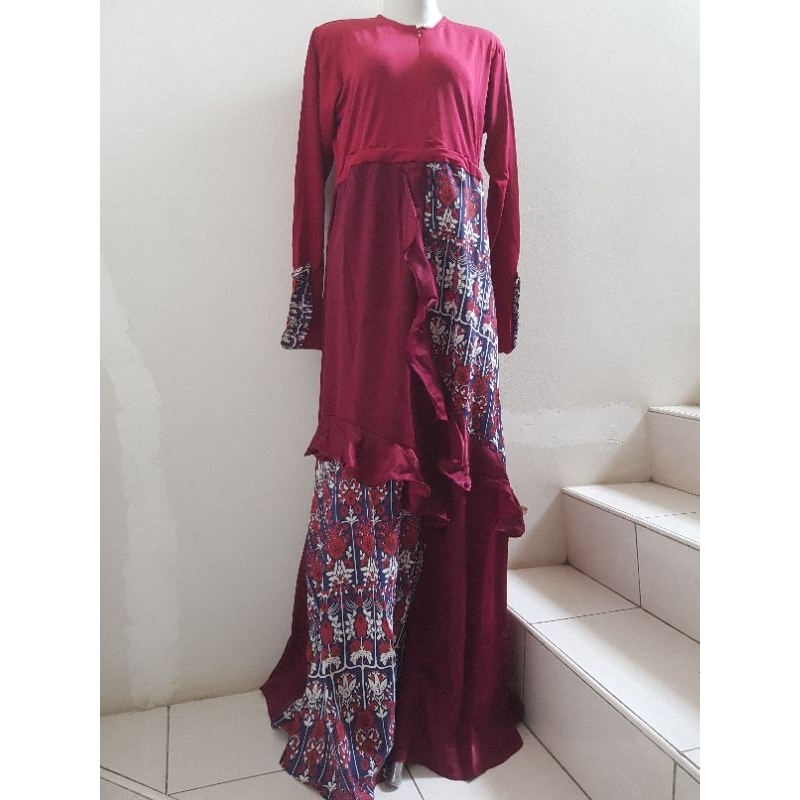 GAMIS SYARI SET TSURAYA ORI MUSTBE HIJAB (MAROON)