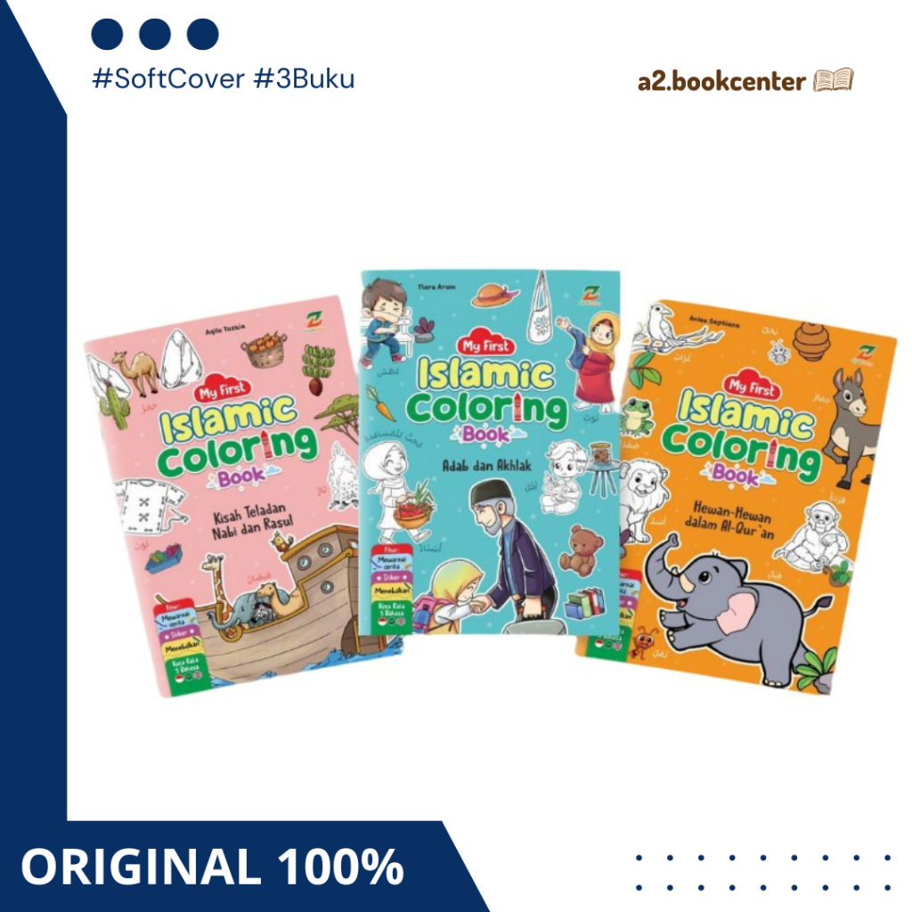 [ABC] READY My First Islamic Coloring Book - Buku Mewarnai & Sticker - Ziyadbooks Ziyad Books