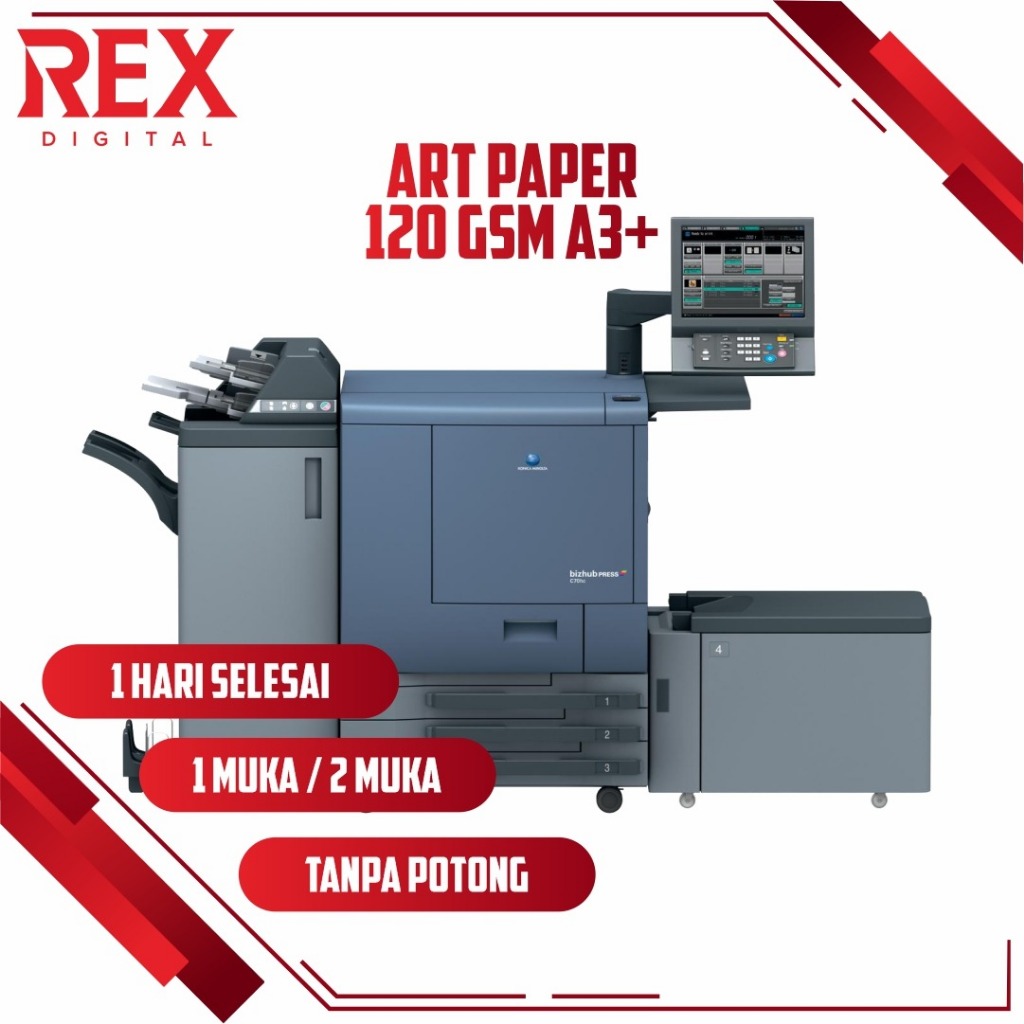 

Digital Printing Art Paper, AP 120gr, A3+, Voucher Kupon Flyer Poster