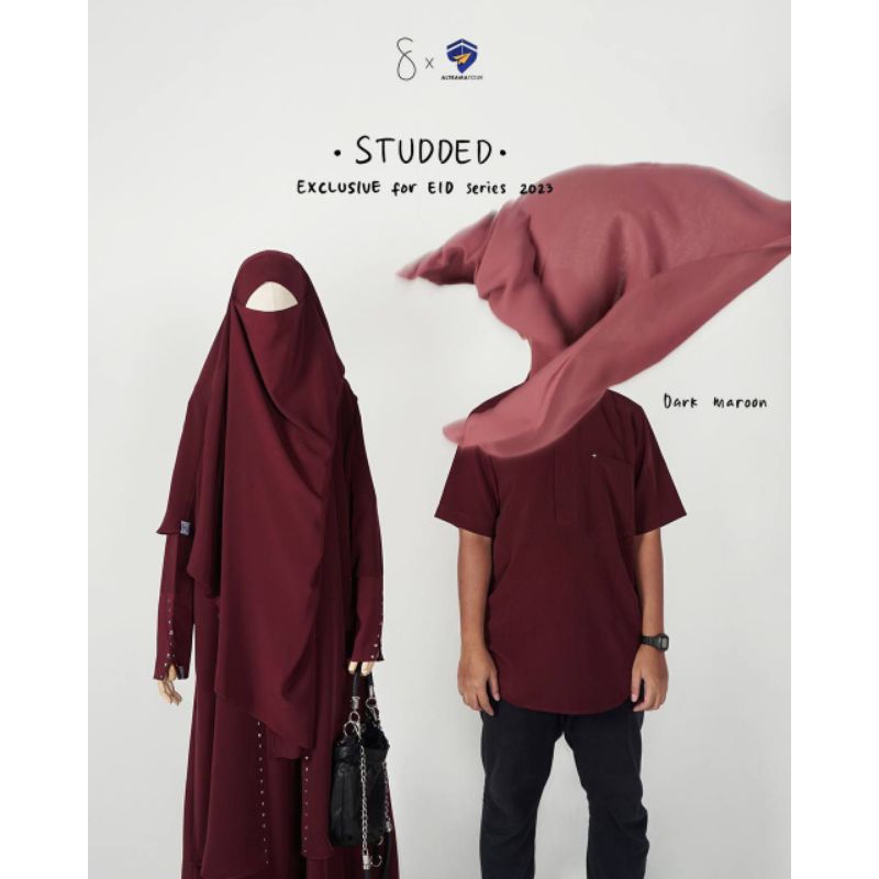 FK Studded Maroon Long Instan By Sofni
