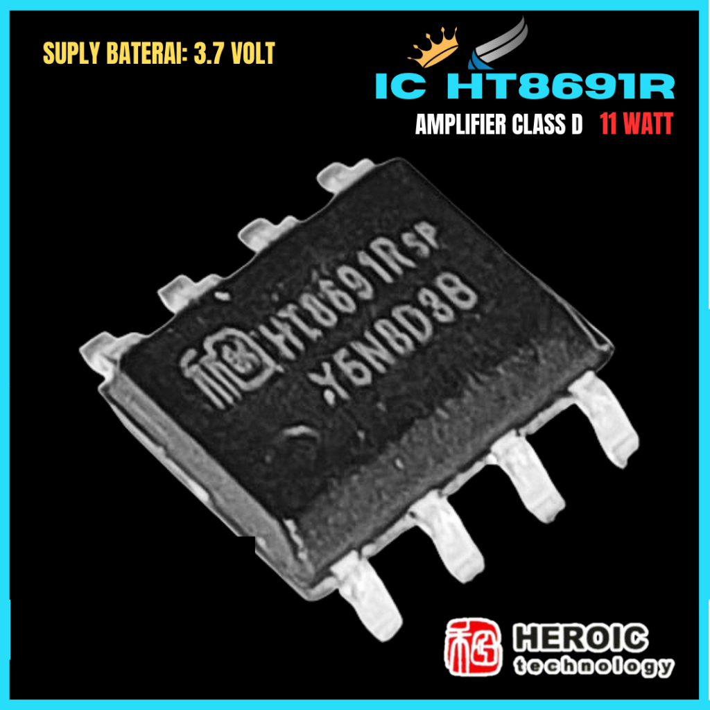 IC HT8691 R Original HiFi Amplifier Class D 11W Low 3.7V Battery Power