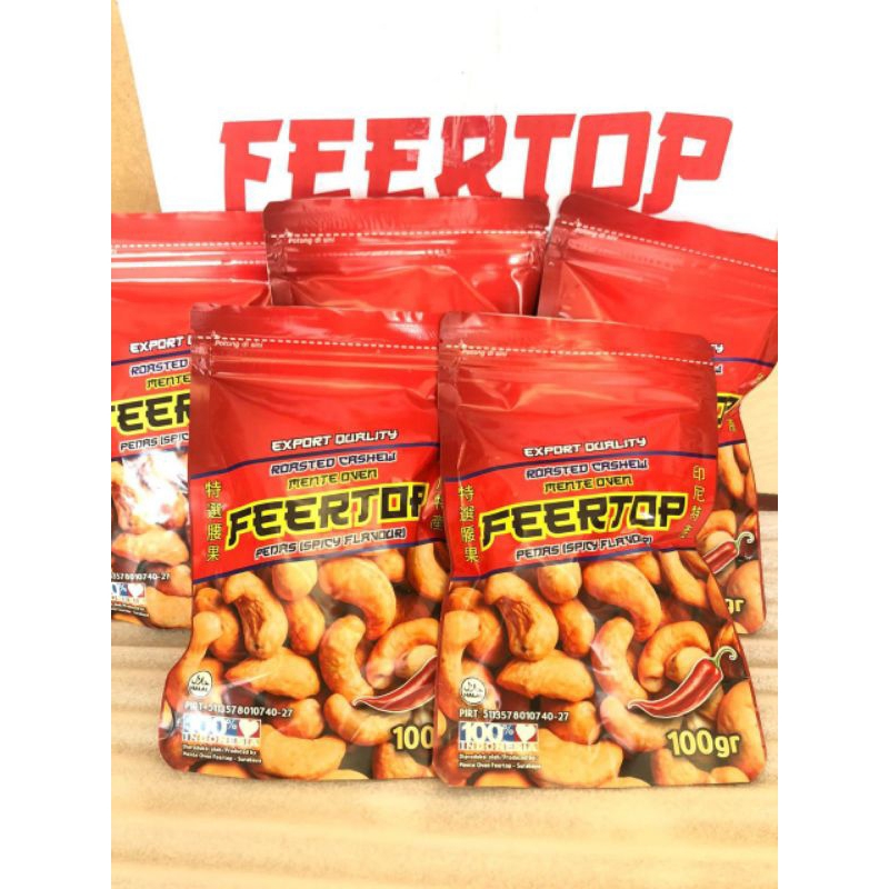 

kacang feertop pedas berat 100gram /pack