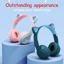 Headphone headset wireless bluetooth P47 M - Cat ear Mz 47