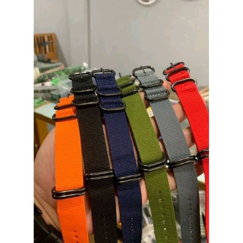 STRAP JAM TANGAN NATO KANVAS NYLON BERKUALITAS