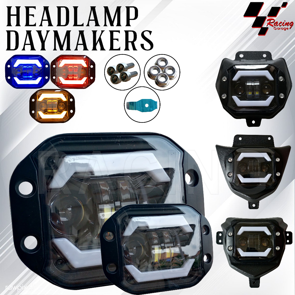 KLX CRF WR DEMEKER DAY MAKER LAMPU DEPAN HEADLAMP REFLEKTOR HEAD LAMP MOTOR TRAIL PNP