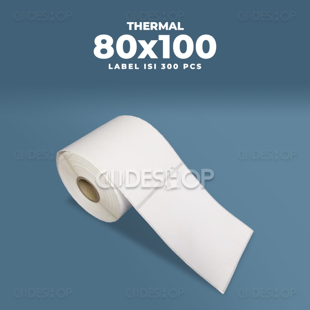 

Stiker Label Barcode 80 x 100 mm Thermal 1 line isi 300 Pcs