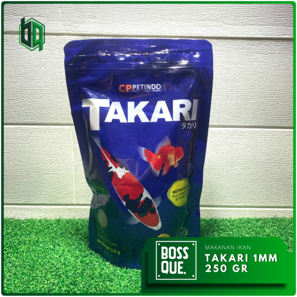Pakan Ikan Takari Koi Channa Cupang Arwana Komet Diskus Manfish Gurami 250 Gram - 1mm - 2mm