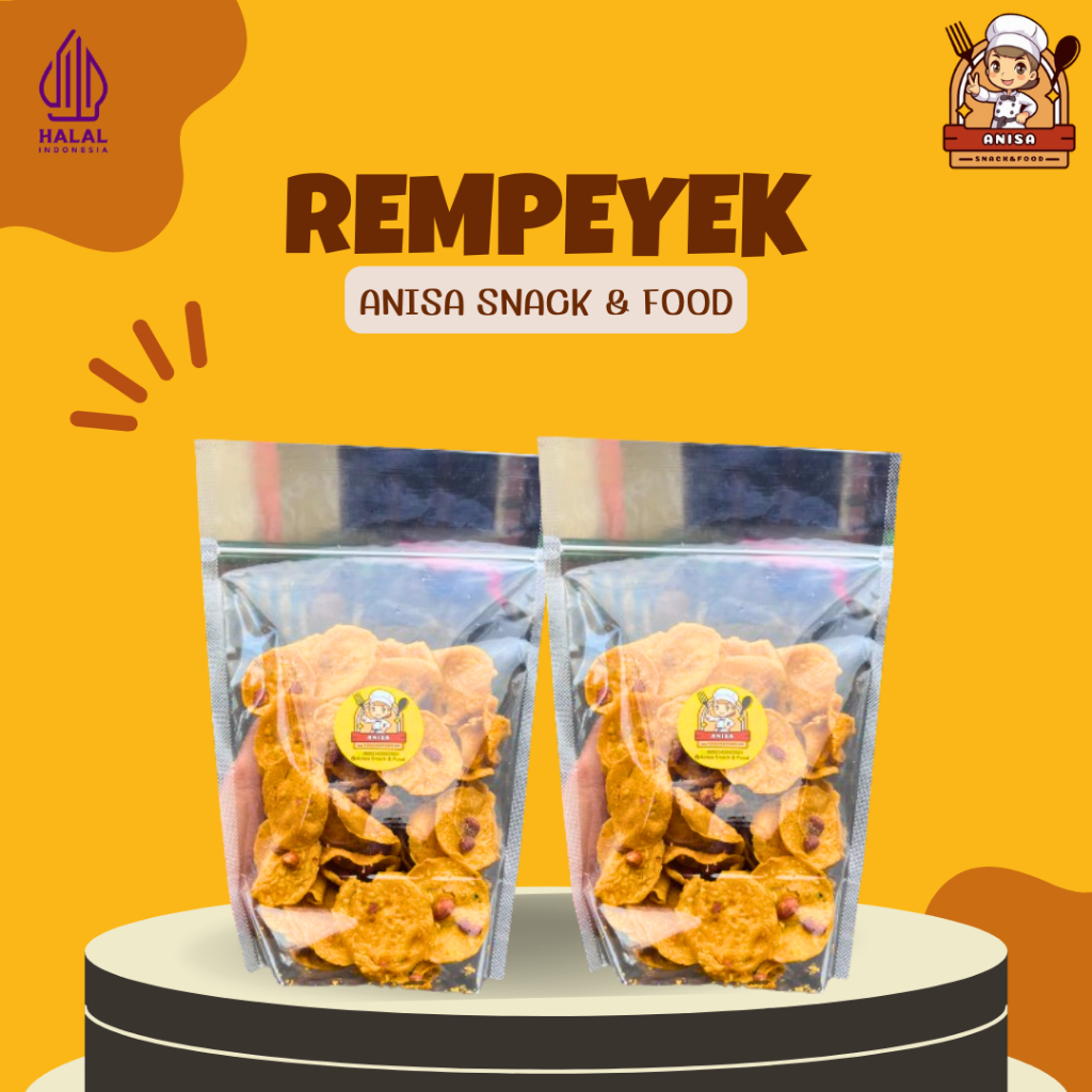 

Rempeyek Koin 500gr Premium Semua Varian ( 2 Pcs Pack 500gr ) - Peyek Enak Renyah Tanpa Pengawet