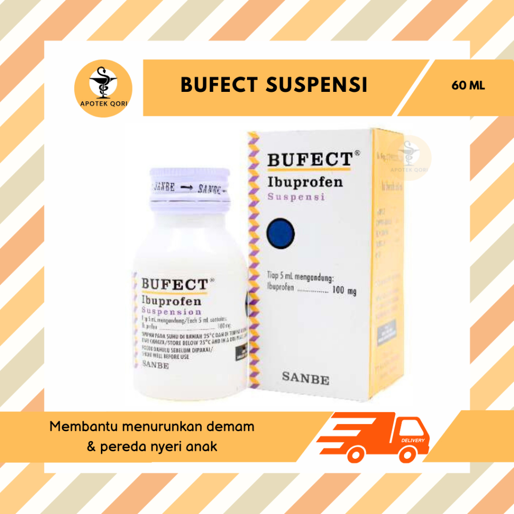 BUFECT SUSPENSI 60 ML/IBUPROFEN/OBAT SAKIT GIGI ANAK