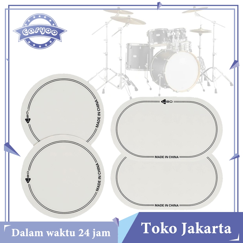 Isi 2 Patch Bass Drum Double Patch Pedal Bass Drum Perkusi Patch Pedal Drum Sticker Stiker