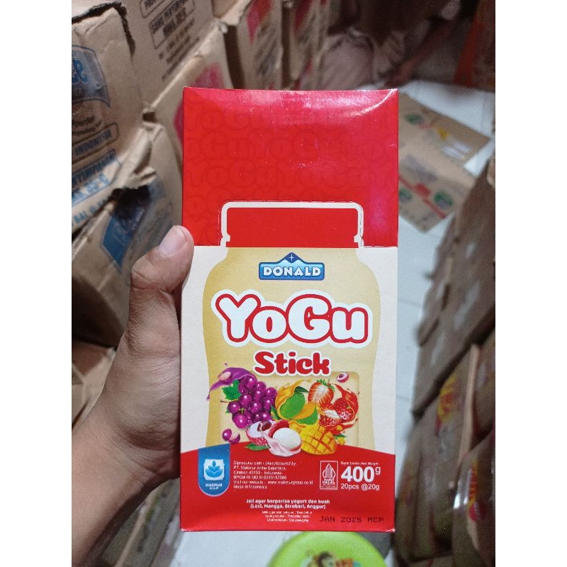 

Snack Yogurt Stik YOGU aneka rasa 1 box isi 20 pcs