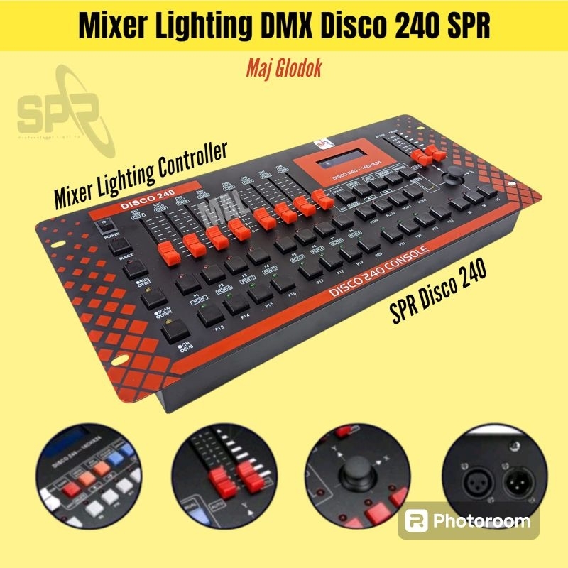 Mixer Lighting Disco 240 Merk SPR Untuk Lampu Panggung