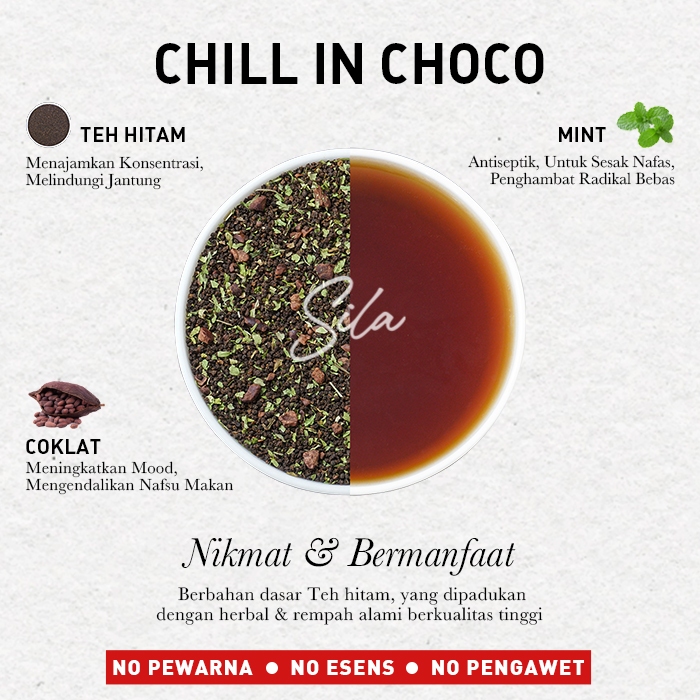 

Sila - Chill In Choco – Daily Gourmet – Premium Artisan Blend – Cafe Pack – Teh Premium – Black Tea
