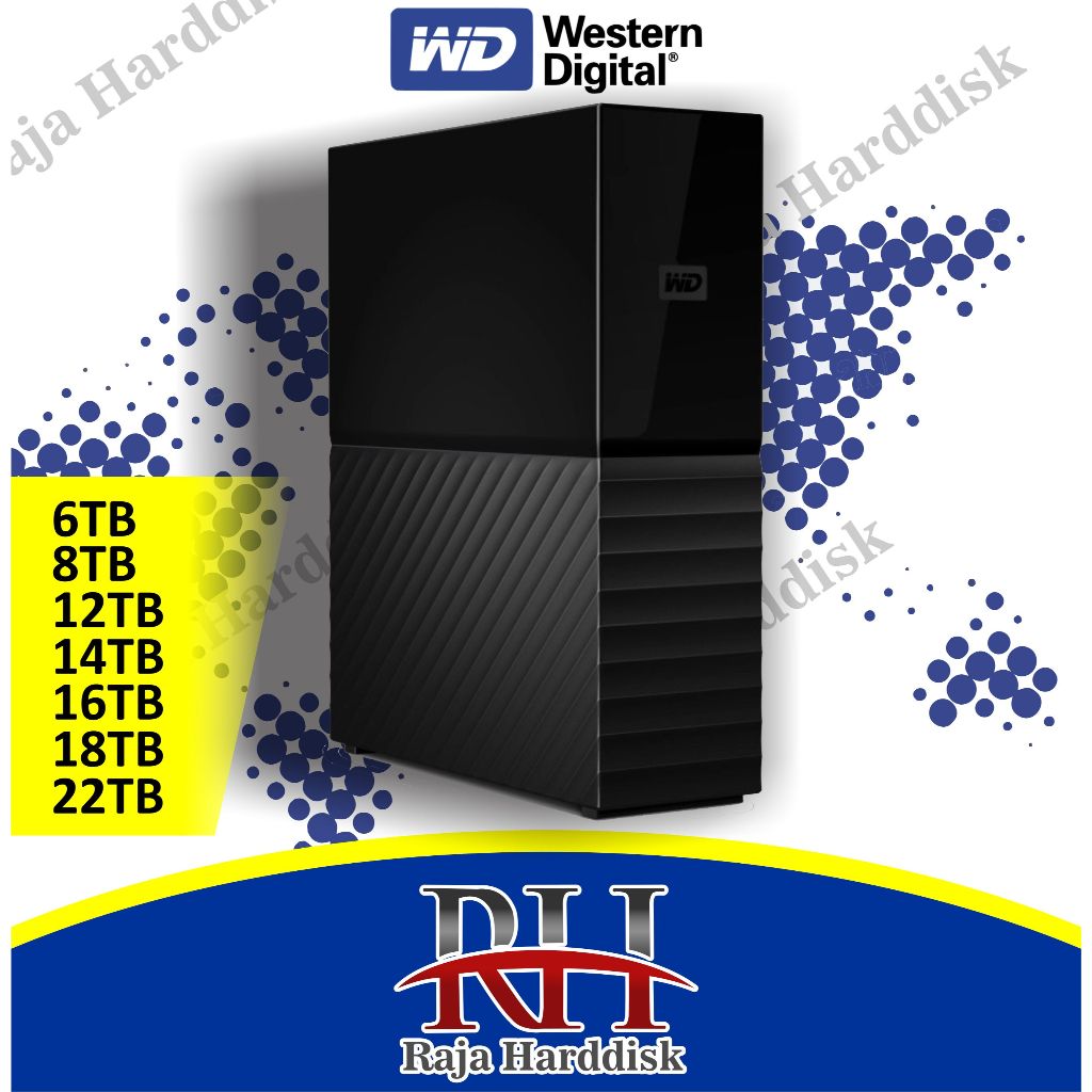 WD MyBook New Design 12TB - HDD / Hardisk / Harddisk Eksternal 3.5" 12 TB