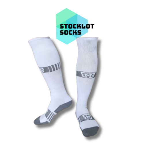 Kaos Kaki Futsal/Sepak Bola MBB Apparel Original Putih Abu (TANPA TAG)