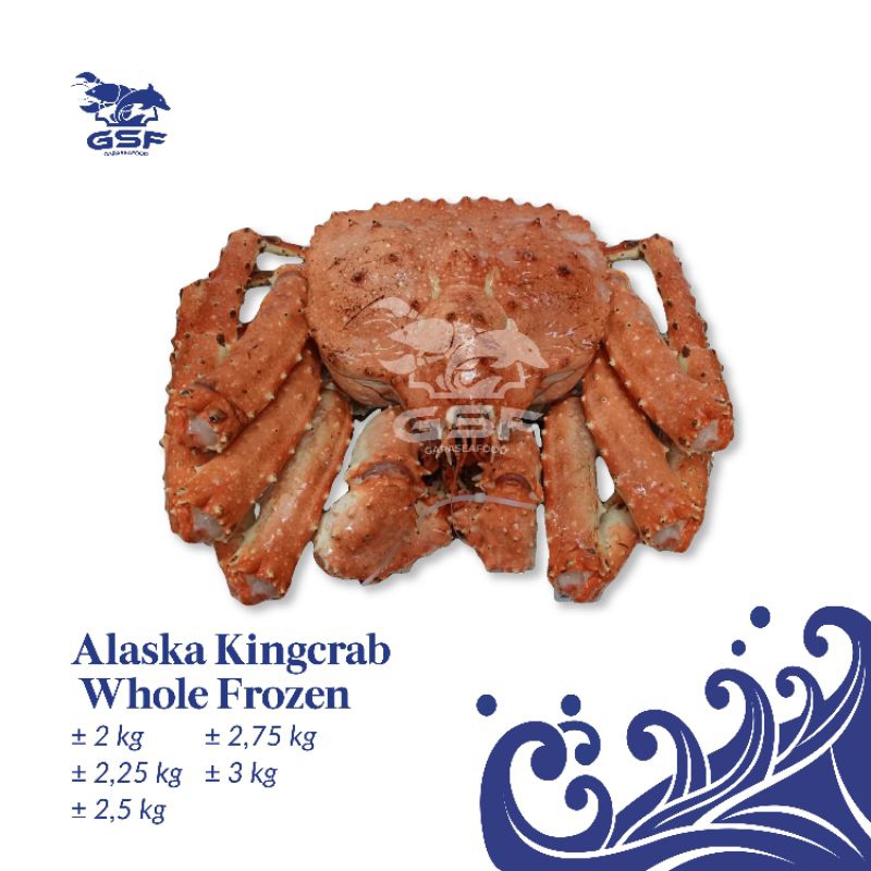 Frozen Alaskan Whole Kingcrab I Raja Kepiting Alaska Frozen