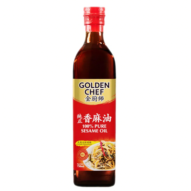 

Minyak Wijen Golden Chef 100% Pure Sesame Oil 750ml / Botol Kaca Free Ongkir