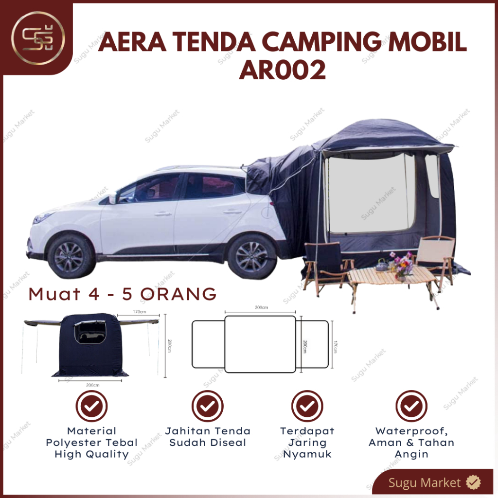 TENDA MOBIL / TENDA MOBIL CAMPING / CAR TENT / TENDA MOBIL PORTABLE / CAR TAILGATE TENT AR002
