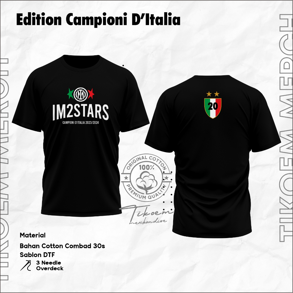 READY TSHIRT INTER SCUDETTO / KAOS INTER SCUDETTO / KAOS INTER MILAN/ KAOS INTER / TSHIRT INTER