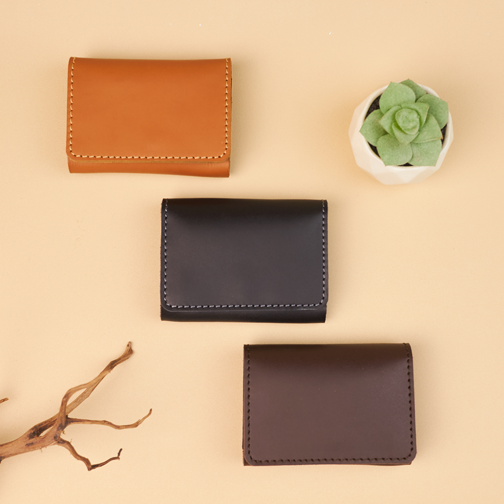 Dompet Kartu Card Holder Wanita Pria Kulit Asli Tempat Kartu ATM