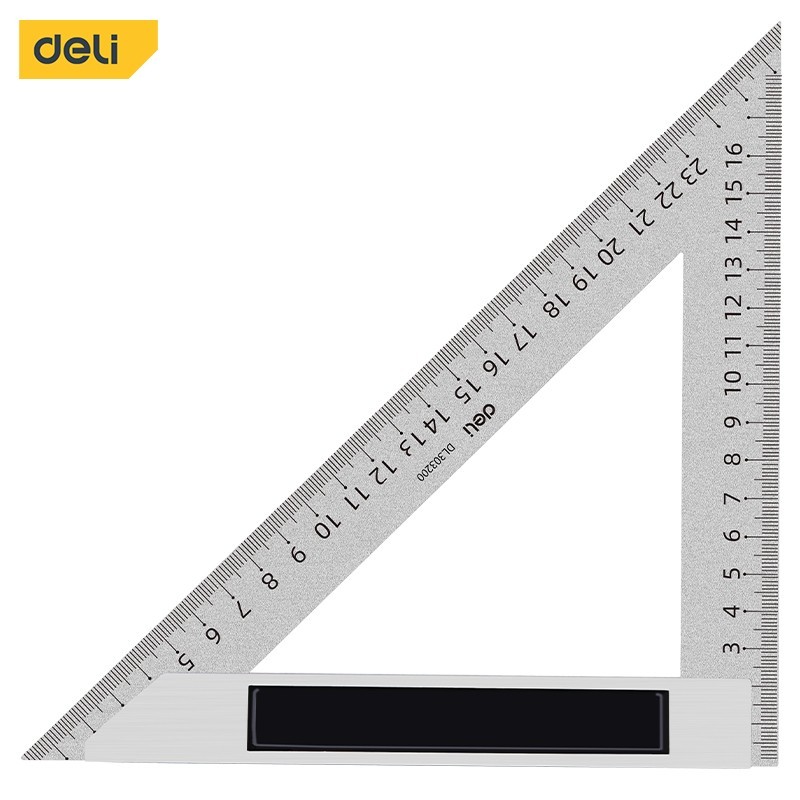

Deli Penggaris Segitiga Siku Besi 15 / 20 cm Garisan Tukang Triangle Ruler EDL303XXX