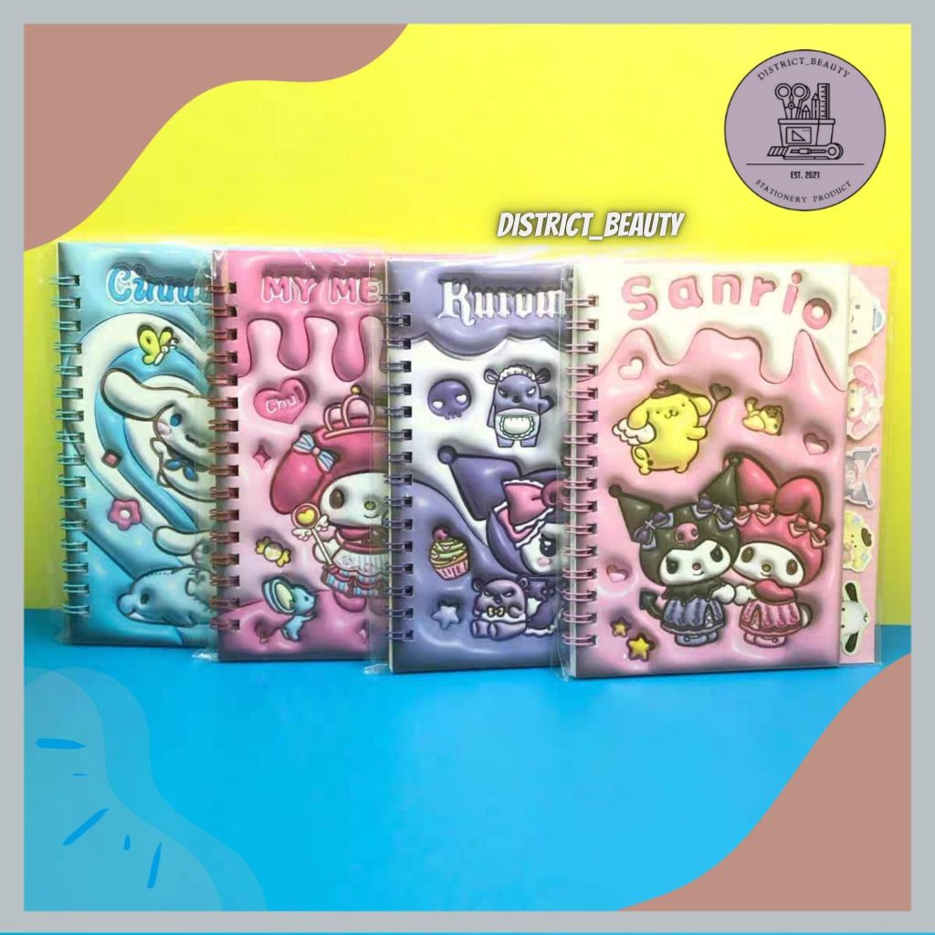 

BUKU STIKER SANRIO NOTEBOOK STIKER SPIRAL MOTIF SANRIO LUCU TERMURAH