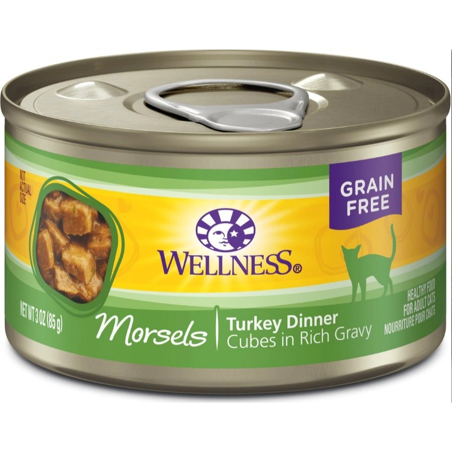 Wellness Morsels-Turkey Dinner- Cat Food - 3oz- makanan kucing