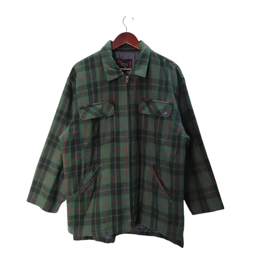 VINTAGE MCGREG0R Flanel WOOL JACKET  Size : L